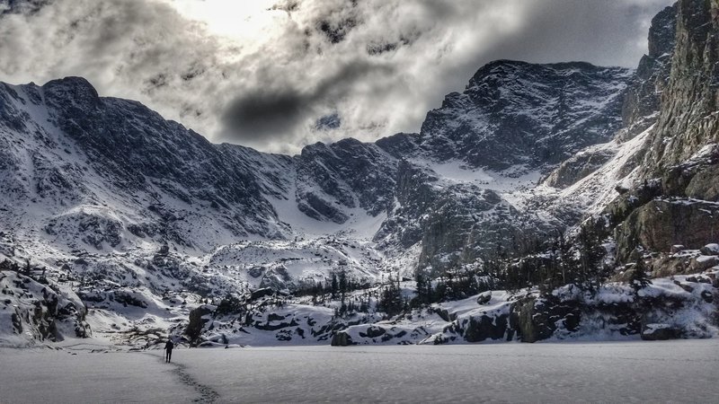 The glorious view that greets you once you near Sky Pond.