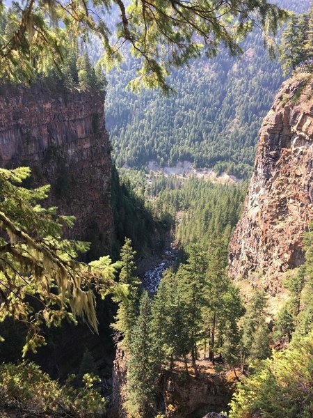 View near Spahats Falls