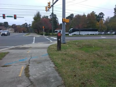 Trail across Carver Street