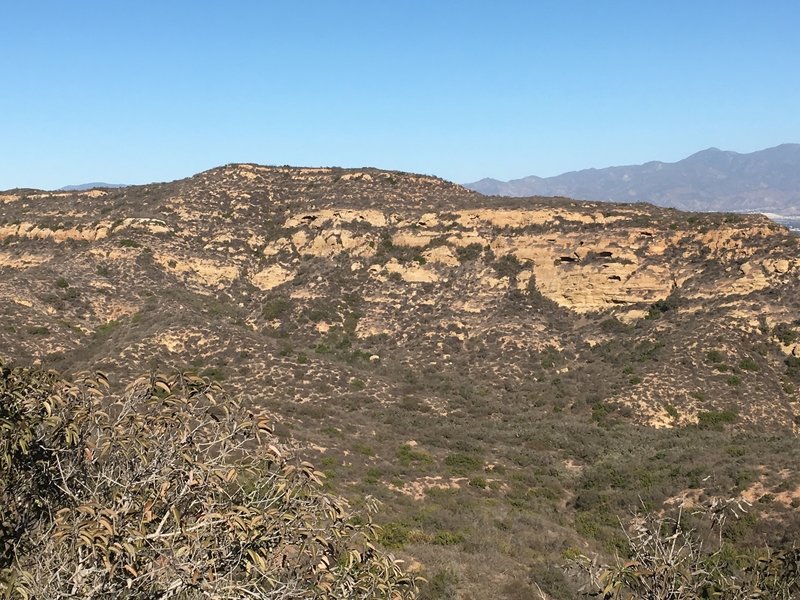 View of the mountain next to Little Sycamore Canyon