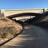 West Canyon Trail passing underneath Laguna Canyon Road