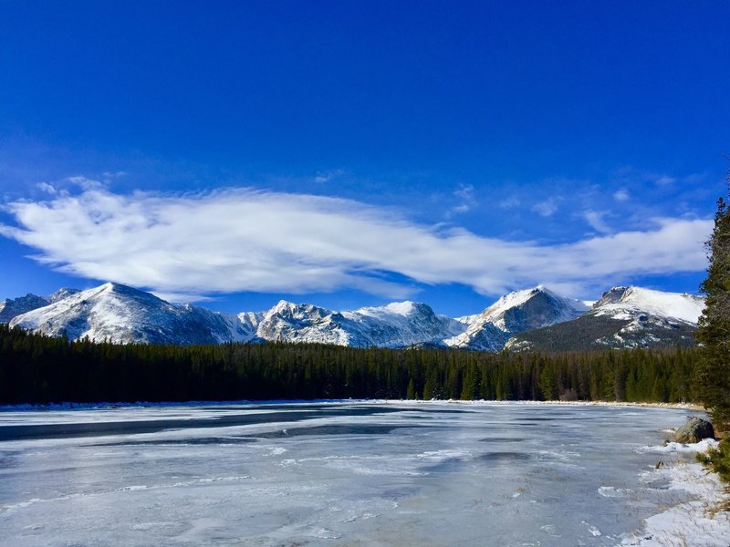 Icy Bierstadt Lake on a windy, yet peaceful, morning! 11/10/18