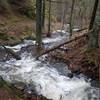 The rapids down to Stensjödal from the floodgate at the Lake Lanan.