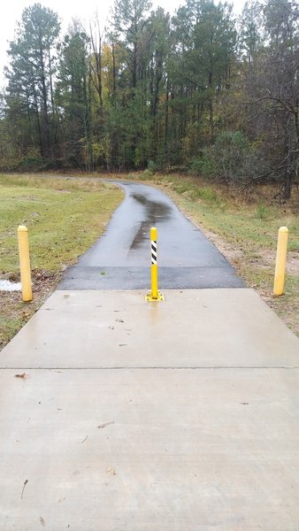 Entrance to paved multi-use trail