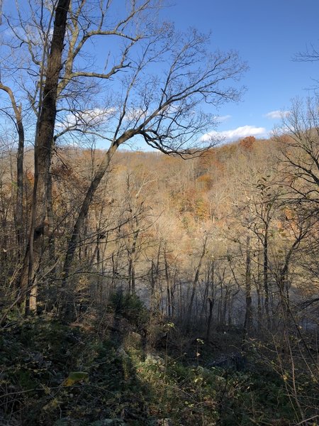 Lookout over the reservoir.