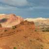 Panorama from Sunset Point across the Waterpocket Fold and Sulphur Creek