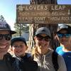 At the top of Lovers Leap, below the sign telling you not to throw rocks.