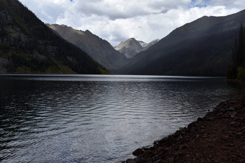 On the shores of Emerald Lake.