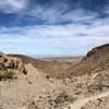 View off of Route 200 looking down onto Vegas.