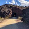 Looking through tunnel one to the next tunnel.