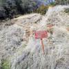 Tinker's Cutoff Trail sign