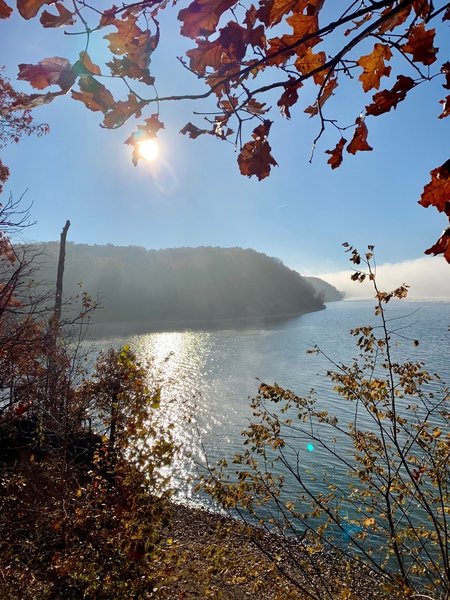 An awesome view of Kentucky Lake from the trail.