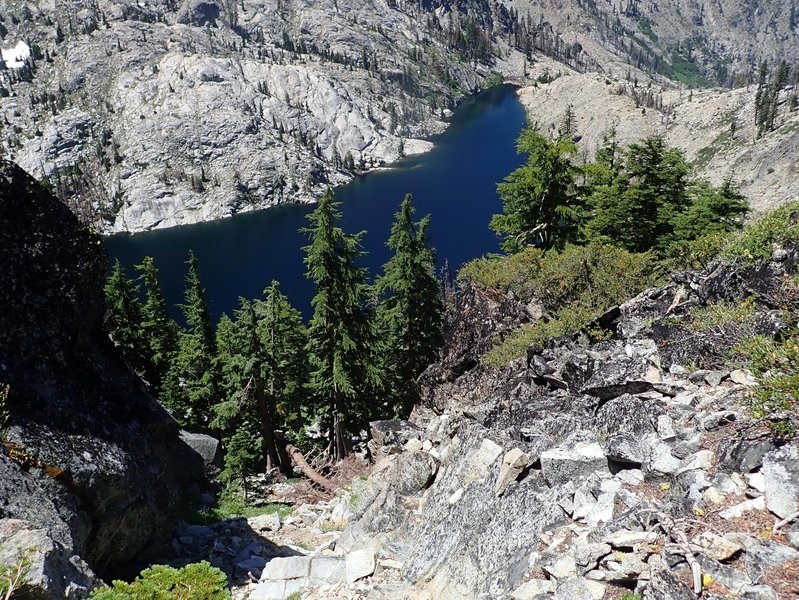 Big Blue Lake from the notch