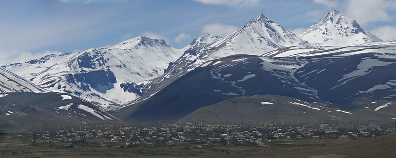 Mount Aragats from Aragats village