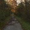 NCR Trail looking north back to Paper Mill Road from trail entrance.