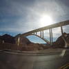 The Mike O'Callaghan–Pat Tillman Memorial Bridge from Hoover Dam.