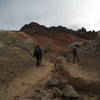 Hiking up the wash on the way to Dead Man's Arch.