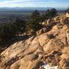 "Granite Waterfall" rock crop formation on Sun Mountain Trail