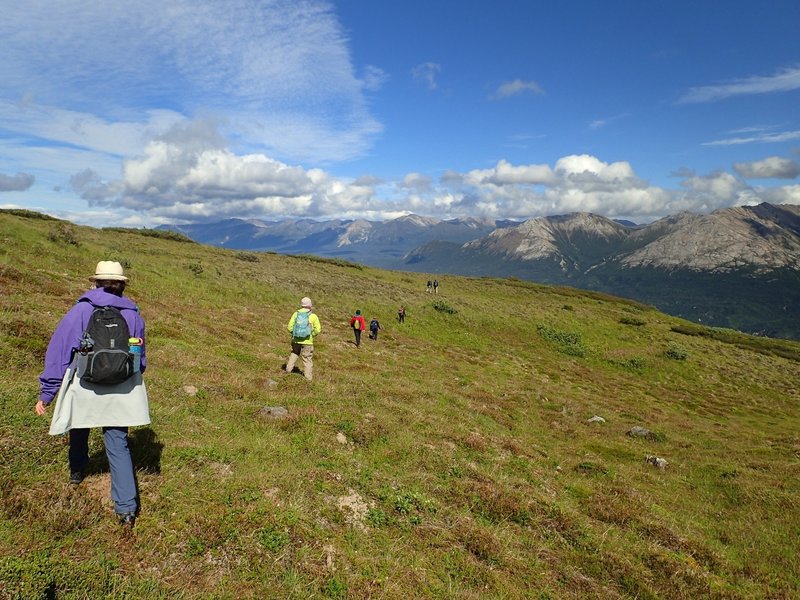 Crossing the alpine plateau