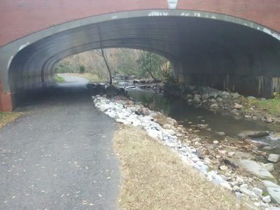 Trail under Pullen Road