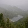 Early season snow on Cooney Lake from Angels Staircase Trail