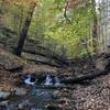 Small stream waterfalls along the Melvin C. Hazen Trail, Nov. 2018.