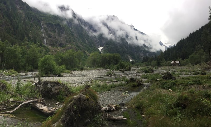 Enchanted Valley with low-lying clouds