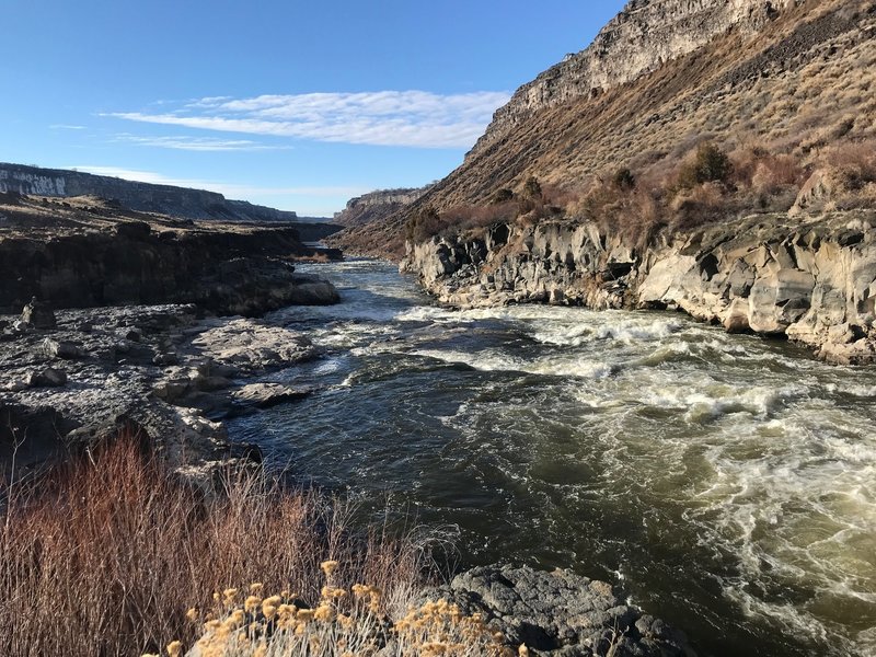 Some Snake River rapids above Auger Falls.