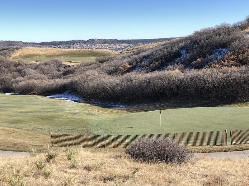 Just a view from above the course on the trail.