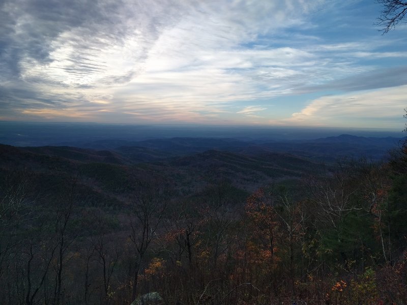 The view after a successful day.  Looking south off of FS 64.