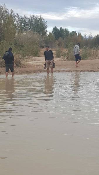 Be prepared for bit of wading to get to the Santa Elena Trail.