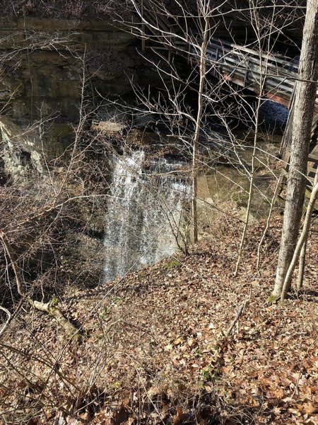 Little Clifty Falls, the smaller of the 2 main attractions on this end as viewed from the west side during winter