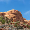 Rock formation at the confluence of Horse Canyon and Little Death Hollow