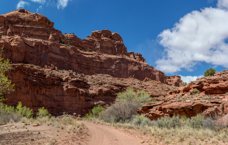 Horse Canyon Road as it winds through Horse Canyon