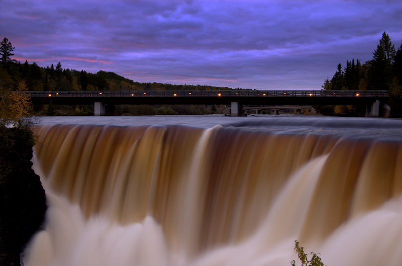 Kakabeka Falls on a Friday night