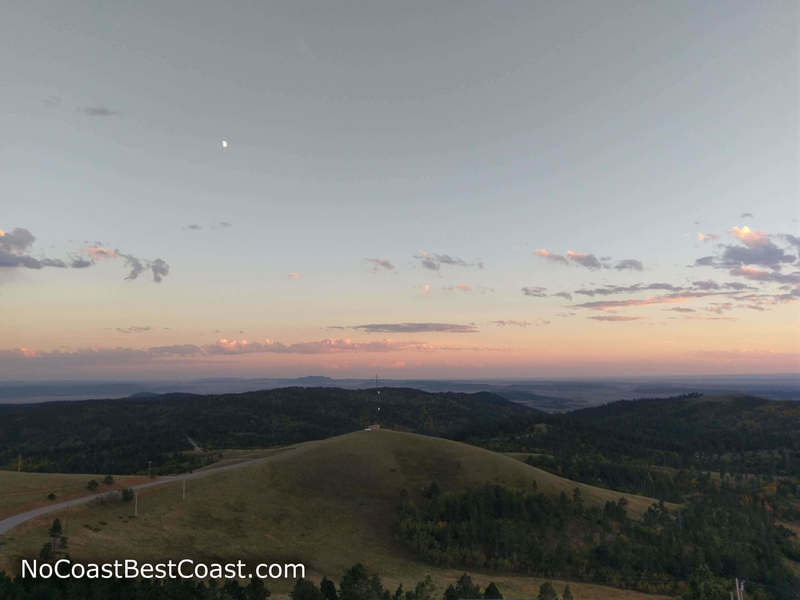 Sunset view from the Warren Peak Fire Lookout