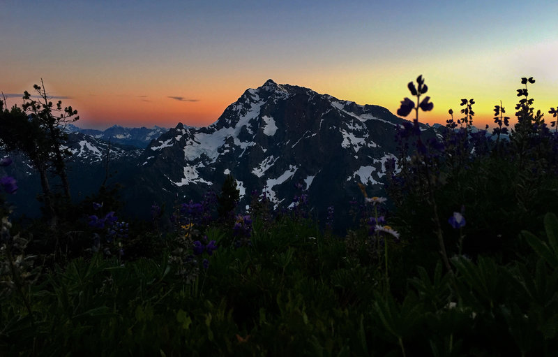 Sunset at Jack Mountain from just below Devil's Dome