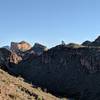 Overlooking Boulder Canyon with Battleship Mountain in the distance.