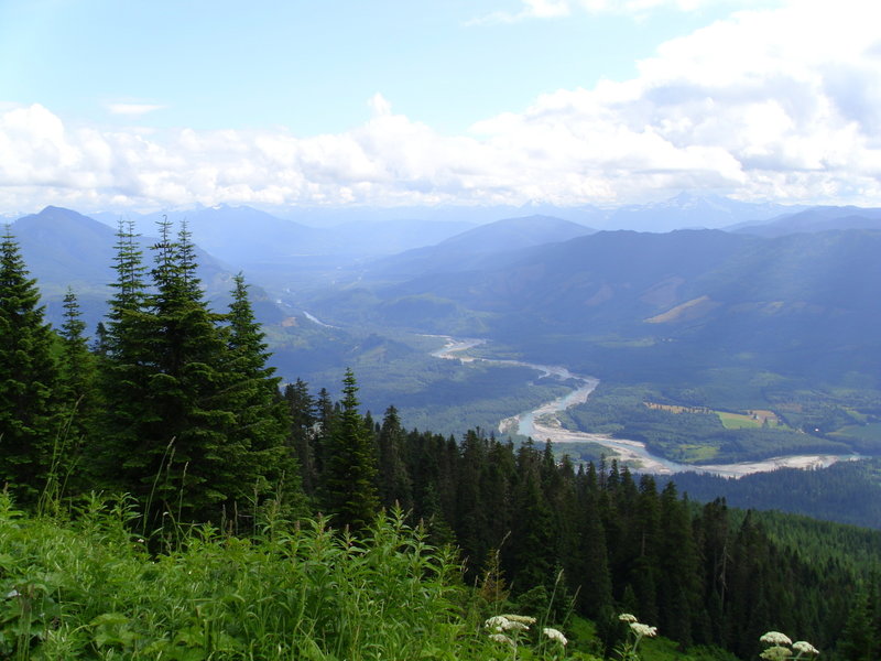 Sauk River valley east of Concrete, Washington