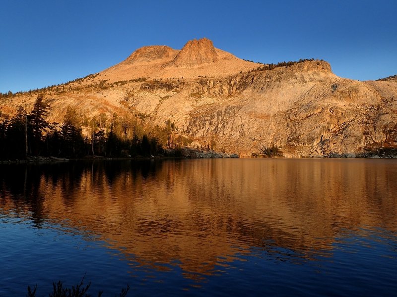 Mount Hoffman and May Lake in early morning