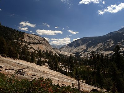 Looking up the Echo Valley toward Merced Lake