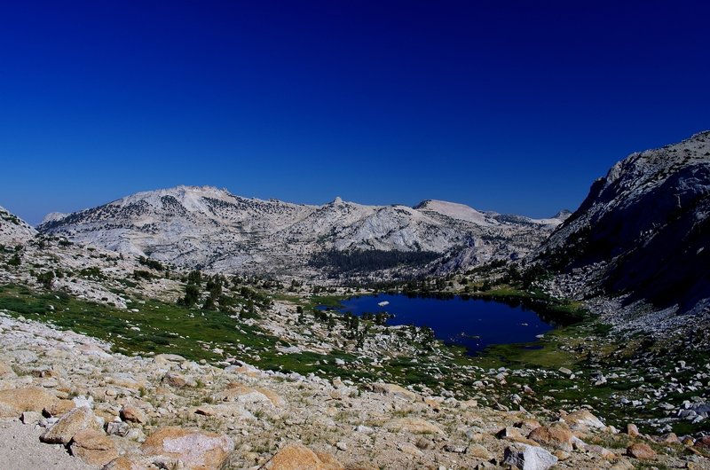 Vogelsang Lake from Vogelsang Pass