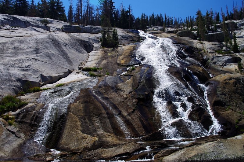 Florence Creek cascades into Lewis Creek