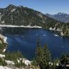 Snow Lake from overlook at the top of the ridge