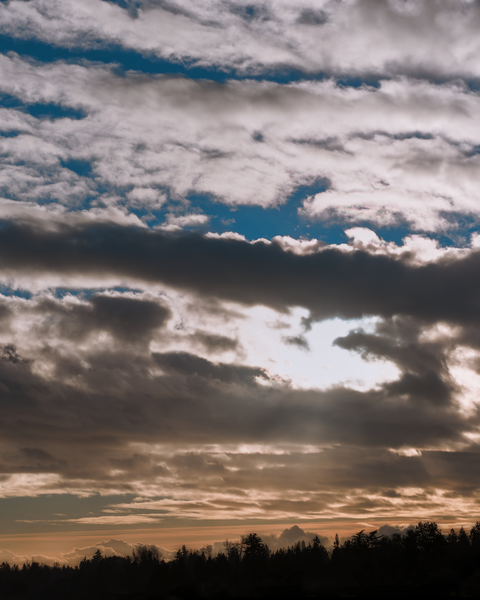 A nice sunny day, but with clouds, because this is Seattle.