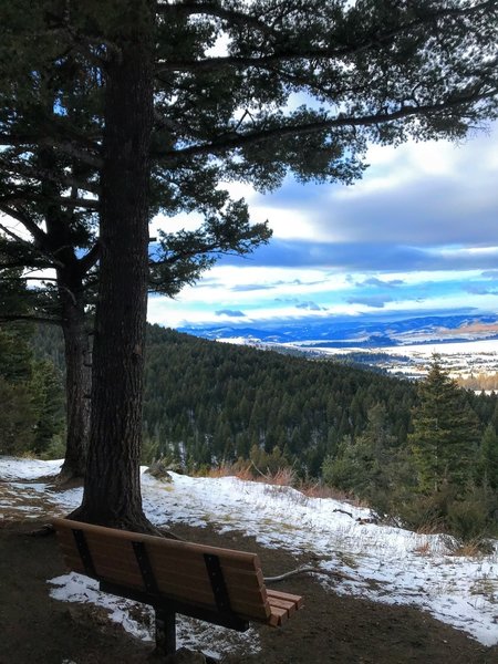 Looking down into the valley.