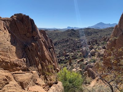 Balanced rock view
