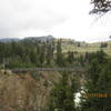 Suspension Bridge on the Yellowstone River trail (looking north)