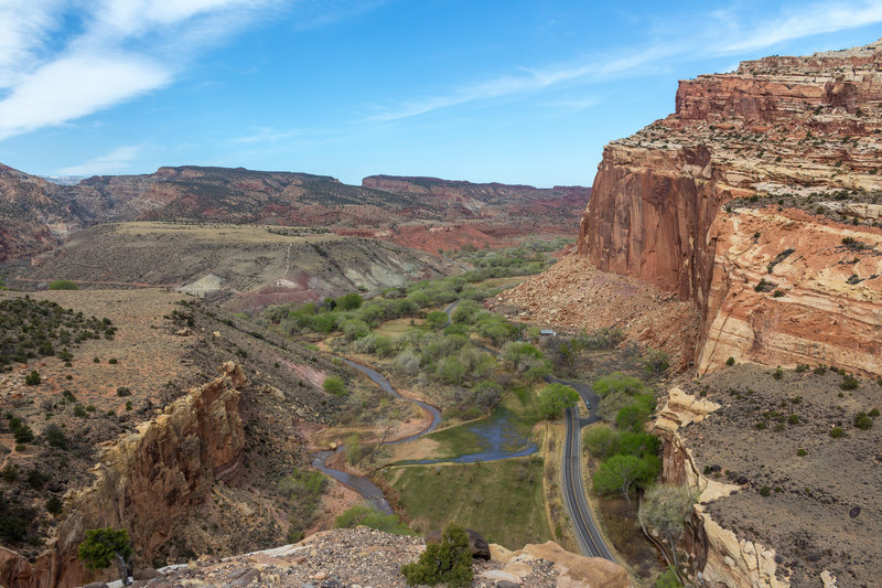 Fruita Historic District from the North Fruita Overlook Viewpoint