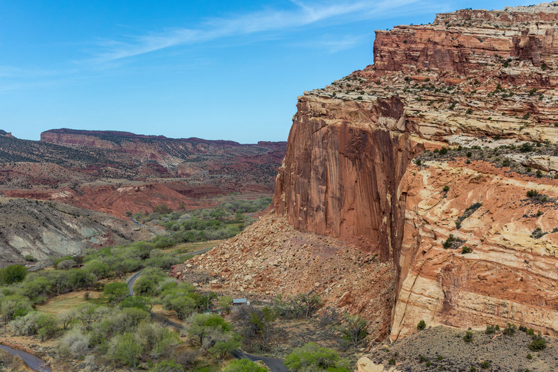 Capitol Reef and Fruita Historic District with the Fruita Historic School